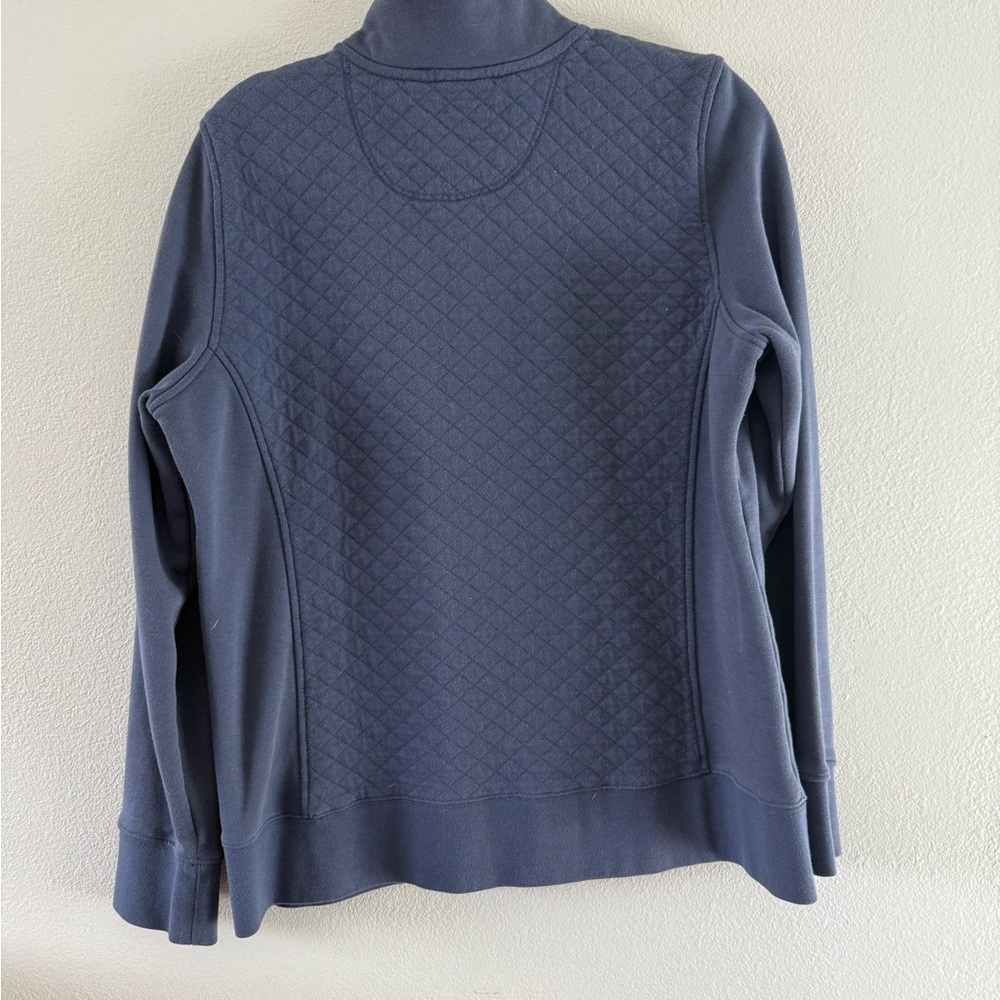L.L. Bean Quilted Quarter-Zip Sweater - Picture 2 of 6